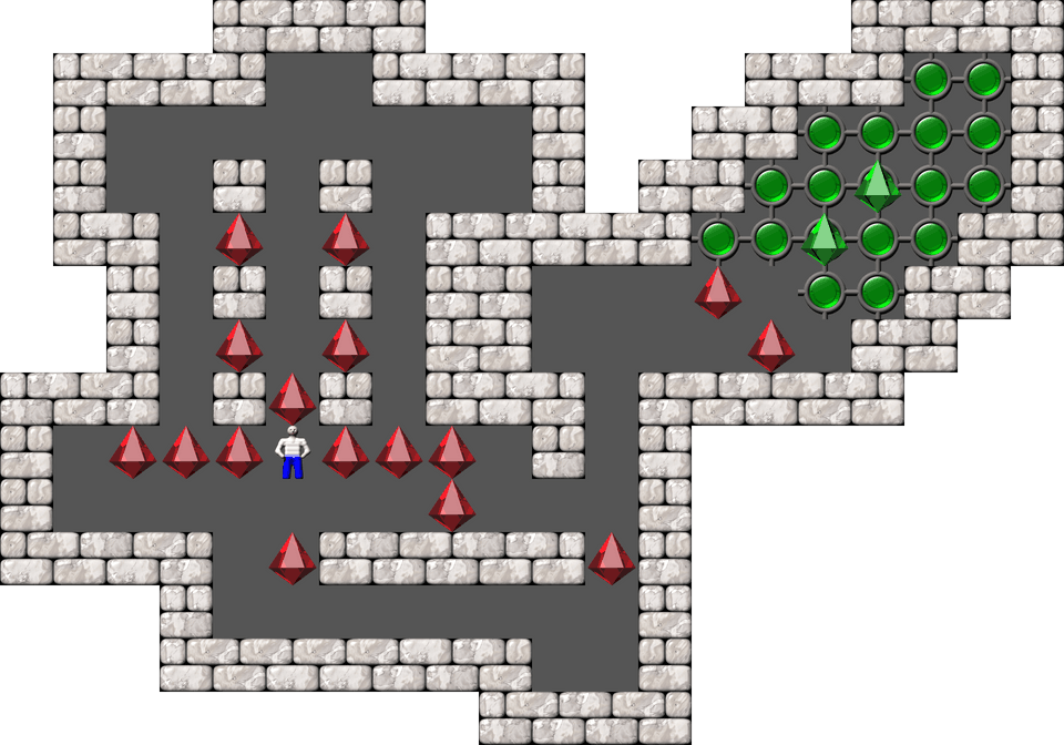 Sokoban Mass Remodel level 42